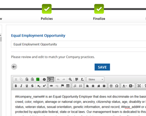 Employee Handbook Builder